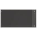 vidaXL Konyhai hátfal Sötétszürke 80 x 40 cm edzett üveg