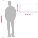 vidaXL Konyhai splashback Sötétszürke 80 x 40 x 0,6 cm edzett üveg