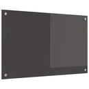 vidaXL Konyhai splashback Sötétszürke 80 x 50 x 0,6 cm edzett üveg