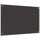 vidaXL Konyhai splashback Sötétszürke 80 x 50 x 0,6 cm edzett üveg