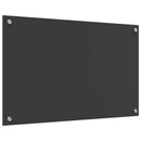 vidaXL Konyhai hátfal Sötétszürke 80 x 50 cm edzett üveg