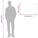 vidaXL Konyhai splashback Sötétszürke 80 x 50 x 0,6 cm edzett üveg