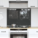 vidaXL Konyhai splashback Sötétszürke 80 x 60 x 0,6 cm edzett üveg