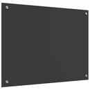 vidaXL Konyhai splashback Sötétszürke 80 x 60 x 0,6 cm edzett üveg
