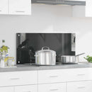 vidaXL Konyhai splashback Sötétszürke 90 x 40 x 0,6 cm edzett üveg
