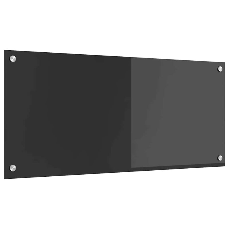vidaXL Konyhai splashback Sötétszürke 90 x 40 x 0,6 cm edzett üveg