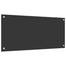 vidaXL Konyhai splashback Sötétszürke 90 x 40 x 0,6 cm edzett üveg