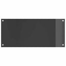 vidaXL Konyhai splashback Sötétszürke 90 x 40 x 0,6 cm edzett üveg