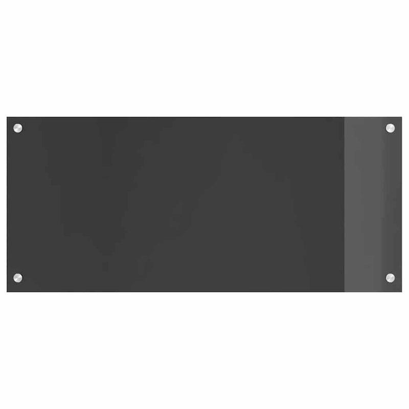 vidaXL Konyhai splashback Sötétszürke 90 x 40 x 0,6 cm edzett üveg