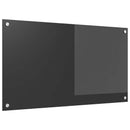 vidaXL Konyhai hátfal Sötétszürke 90 x 50 cm edzett üveg