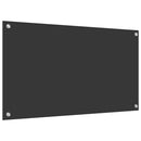 vidaXL Konyhai splashback Sötétszürke 90 x 50 x 0,6 cm edzett üveg