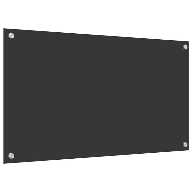 vidaXL Konyhai splashback Sötétszürke 90 x 50 x 0,6 cm edzett üveg