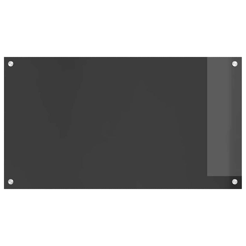 vidaXL Konyhai splashback Sötétszürke 90 x 50 x 0,6 cm edzett üveg