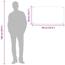 vidaXL Konyhai splashback Sötétszürke 90 x 50 x 0,6 cm edzett üveg