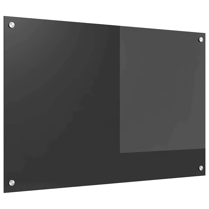 vidaXL Konyhai splashback Sötétszürke 90 x 60 x 0,6 cm edzett üveg
