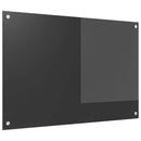 vidaXL Konyhai hátfal Sötétszürke 90 x 60 cm edzett üveg