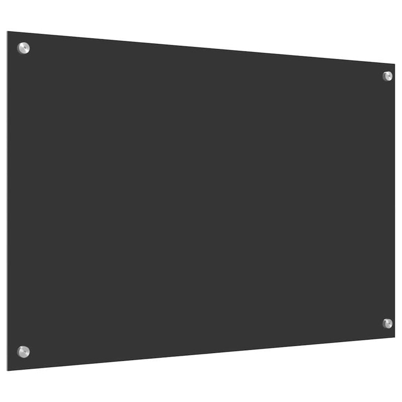 vidaXL Konyhai splashback Sötétszürke 90 x 60 x 0,6 cm edzett üveg