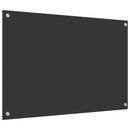 vidaXL Konyhai hátfal Sötétszürke 90 x 60 cm edzett üveg