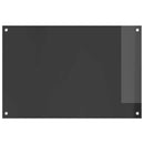 vidaXL Konyhai splashback Sötétszürke 90 x 60 x 0,6 cm edzett üveg