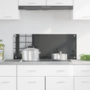 vidaXL Konyhai splashback Sötétszürke 100 x 40 x 0,6 cm edzett üveg