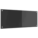 vidaXL Konyhai splashback Sötétszürke 100 x 40 x 0,6 cm edzett üveg