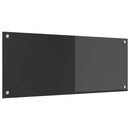 vidaXL Konyhai hátfal Sötétszürke 100 x 40 cm edzett üveg