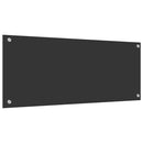 vidaXL Konyhai splashback Sötétszürke 100 x 40 x 0,6 cm edzett üveg