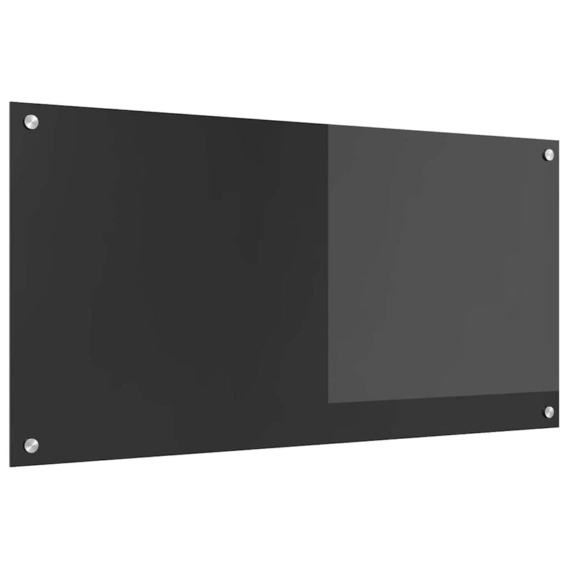 vidaXL Konyhai splashback Sötétszürke 100 x 50 x 0,6 cm edzett üveg