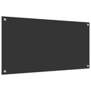 vidaXL Konyhai splashback Sötétszürke 100 x 50 x 0,6 cm edzett üveg