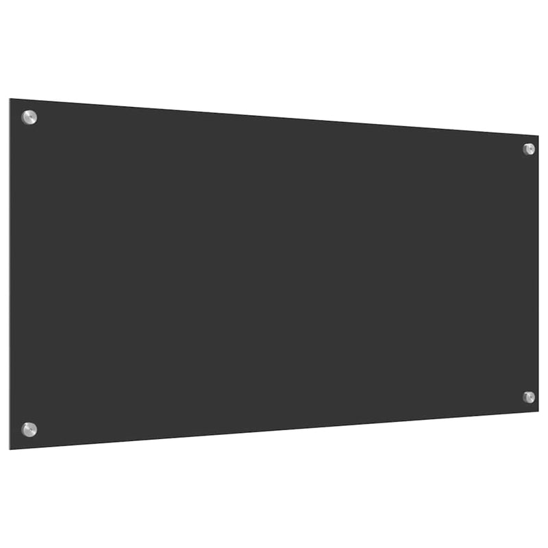 vidaXL Konyhai splashback Sötétszürke 100 x 50 x 0,6 cm edzett üveg