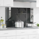 vidaXL Konyhai splashback Sötétszürke 100 x 60 x 0,6 cm edzett üveg