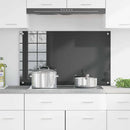 vidaXL Konyhai splashback Sötétszürke 100 x 60 x 0,6 cm edzett üveg