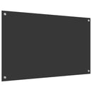 vidaXL Konyhai hátfal Sötétszürke 100 x 60 cm edzett üveg