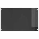 vidaXL Konyhai splashback Sötétszürke 100 x 60 x 0,6 cm edzett üveg