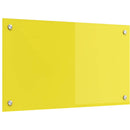 vidaXL Konyhai splashback Sárga 70 x 40 x 0,6 cm edzett üveg