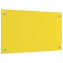 vidaXL Konyhai splashback Sárga 70 x 40 x 0,6 cm edzett üveg