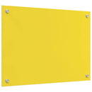 vidaXL Konyhai splashback Sárga 70 x 50 x 0,6 cm edzett üveg