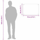 vidaXL Konyhai splashback Sárga 70 x 50 x 0,6 cm edzett üveg