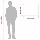 vidaXL Konyhai splashback Sárga 70 x 60 x 0,6 cm edzett üveg