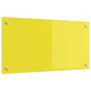 vidaXL Konyhai splashback Sárga 80 x 40 x 0,6 cm edzett üveg
