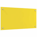 vidaXL Konyhai splashback Sárga 80 x 40 x 0,6 cm edzett üveg