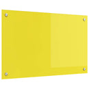 vidaXL Konyhai hátfal Sárga 80 x 50 cm edzett üveg