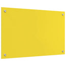 vidaXL Konyhai splashback Sárga 80 x 50 x 0,6 cm edzett üveg