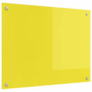 vidaXL Konyhai splashback Sárga 80 x 60 x 0,6 cm edzett üveg