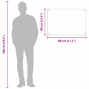 vidaXL Konyhai splashback Sárga 80 x 60 x 0,6 cm edzett üveg