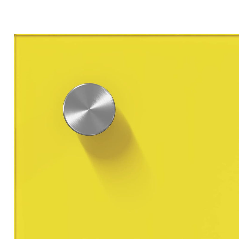 vidaXL Konyhai splashback Sárga 90 x 40 x 0,6 cm edzett üveg