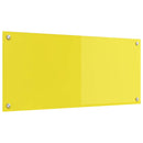 vidaXL Konyhai splashback Sárga 90 x 40 x 0,6 cm edzett üveg