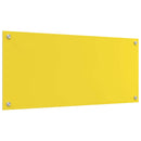 vidaXL Konyhai splashback Sárga 90 x 40 x 0,6 cm edzett üveg