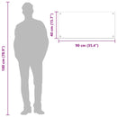 vidaXL Konyhai splashback Sárga 90 x 40 x 0,6 cm edzett üveg