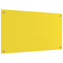 vidaXL Konyhai splashback Sárga 90 x 50 x 0,6 cm edzett üveg